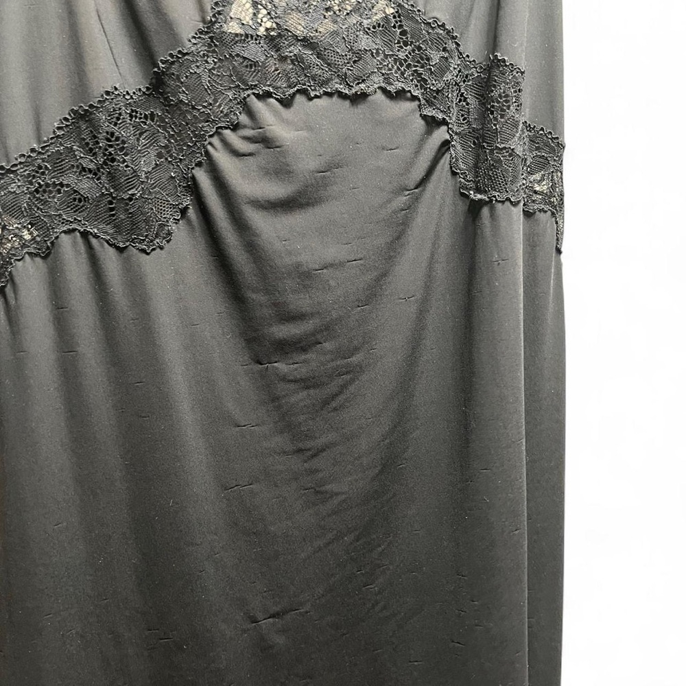 Victoria’s Secret Lace Trim Satin Slit Mini Slip Dress Lingerie VS Size Large - Picture 6 of 8